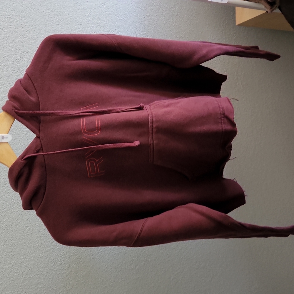 RVCA Cropped Hoodie Sweatshirt,  L